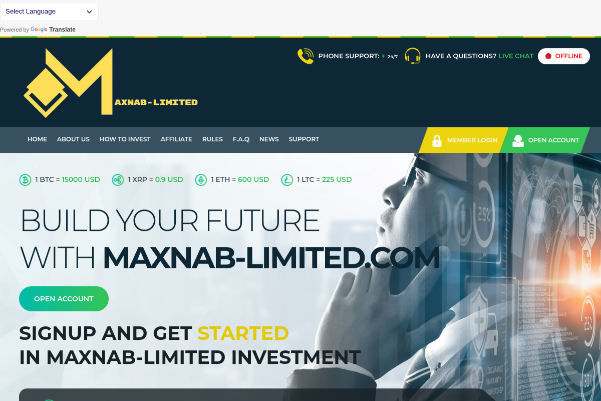 maxnab-limited.com  Review – Report to Withdraw