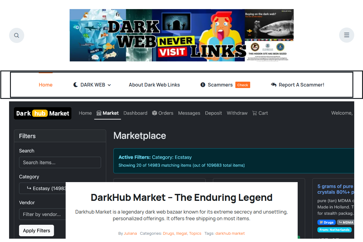 darkweblinks.net Trust Report - In-Depth Analysis screenshot 1535