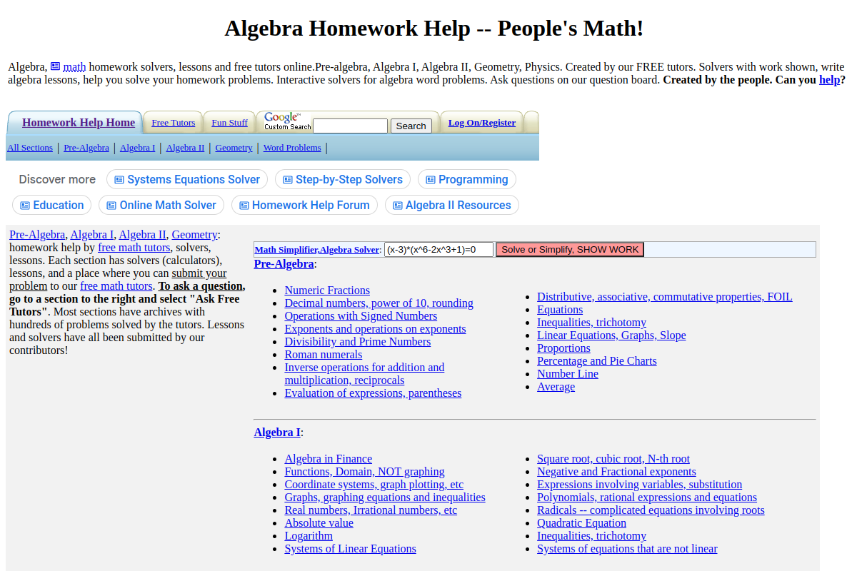 algebra.com – Legitimacy Danger Report